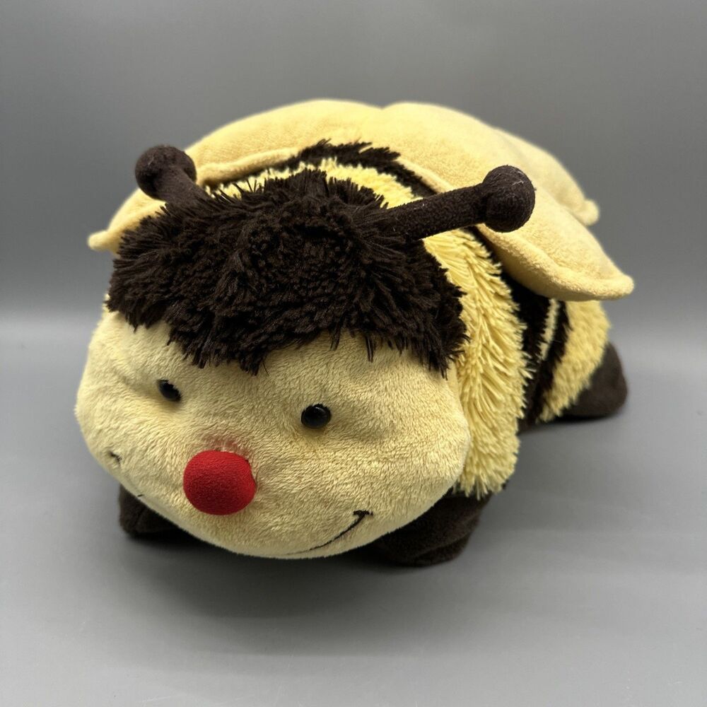 Pillow Pet Bumbly Bumble Bee 18" Plush Original Yellow Brown Retired 2010